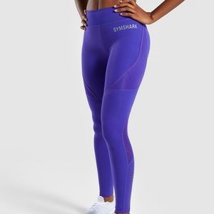 NEW. Gymshark Geo Mesh Leggings (indigo)